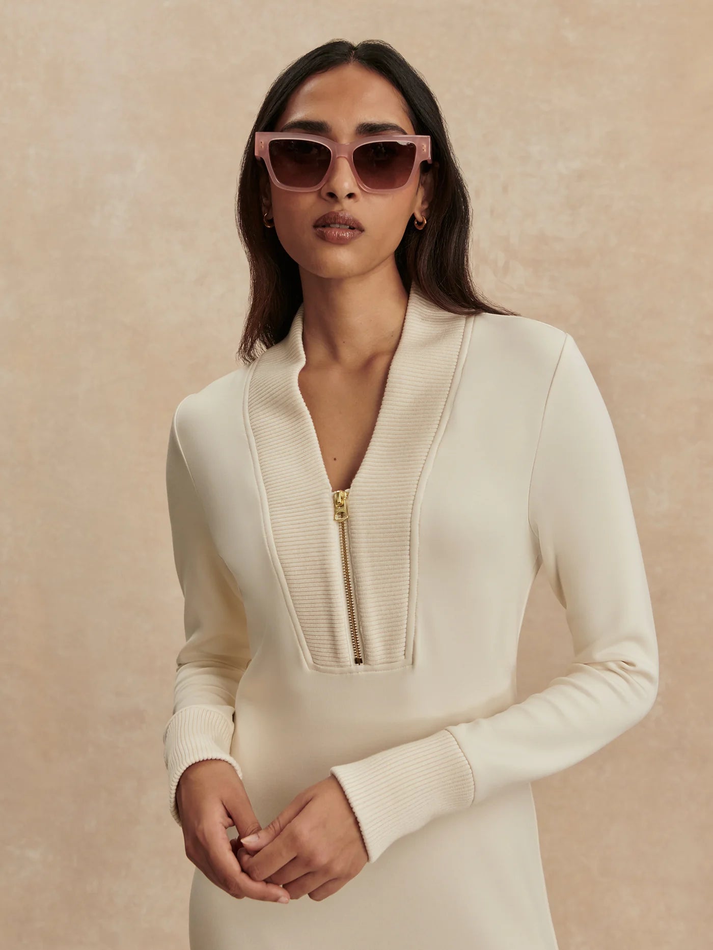 Bree Half-Zip Midi Dress