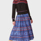 Tatum Skirt-Blue Block Print