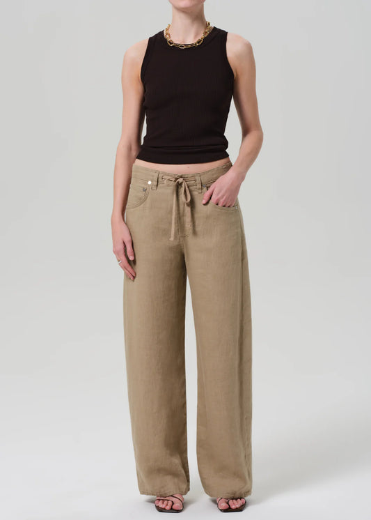 Isabel Rib Tank In Chocolate