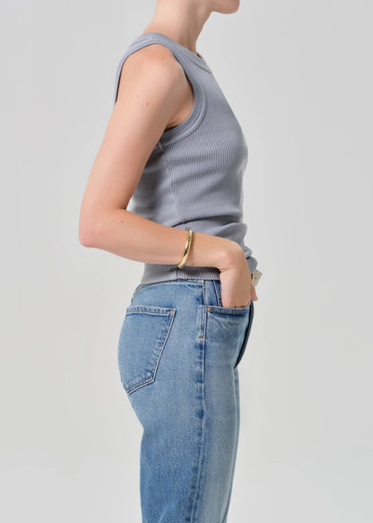 Isabel Rib Tank In Hematite