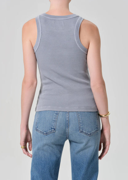 Isabel Rib Tank In Hematite