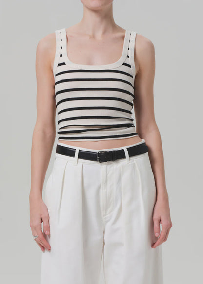 Faye Tank in  Midnight Stripe