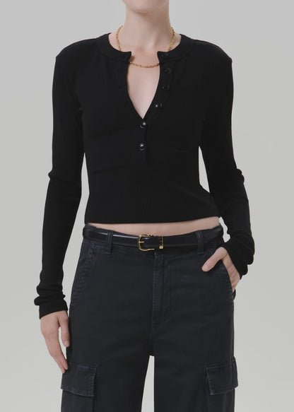 Varra Henley in Black
