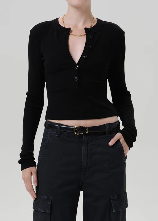 Varra Henley in Black