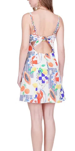 Lobster Luau Tie Back Dress