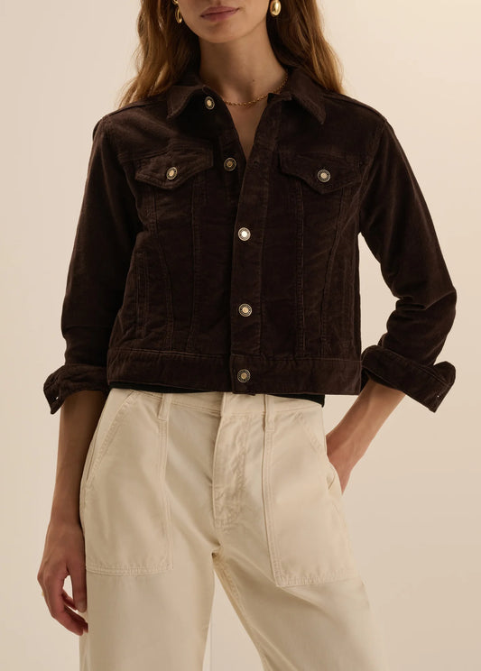 The Cord Trucker Jacket-Expresso