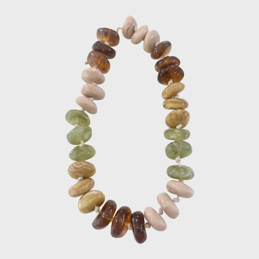 Las Olas Necklace - Tortoise/Chartreuse