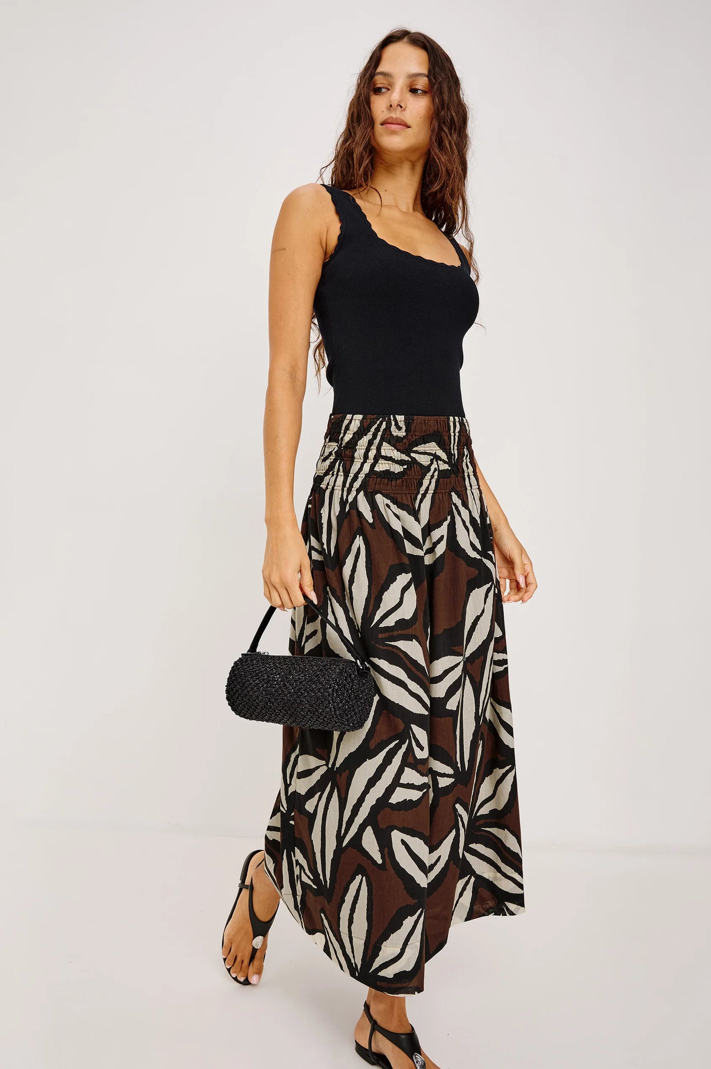 Alessa Skirt - Cocoa Floral