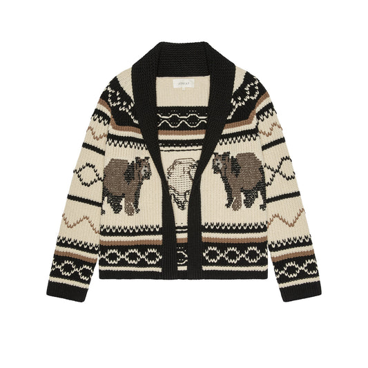 Bear Lodge Cardigan-Black