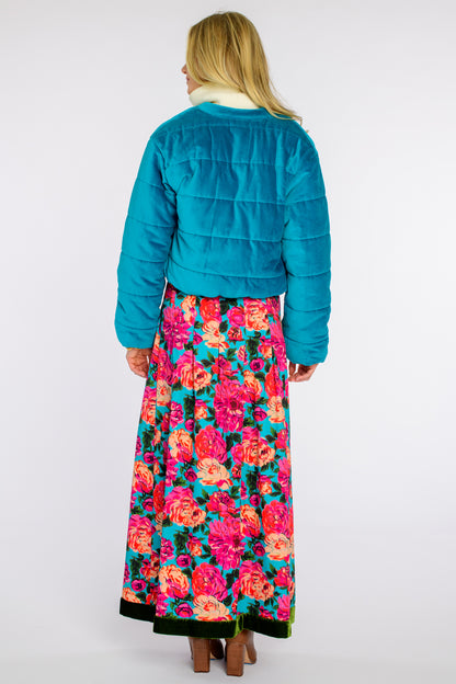 Frankie Bomber in Solid Turquoise