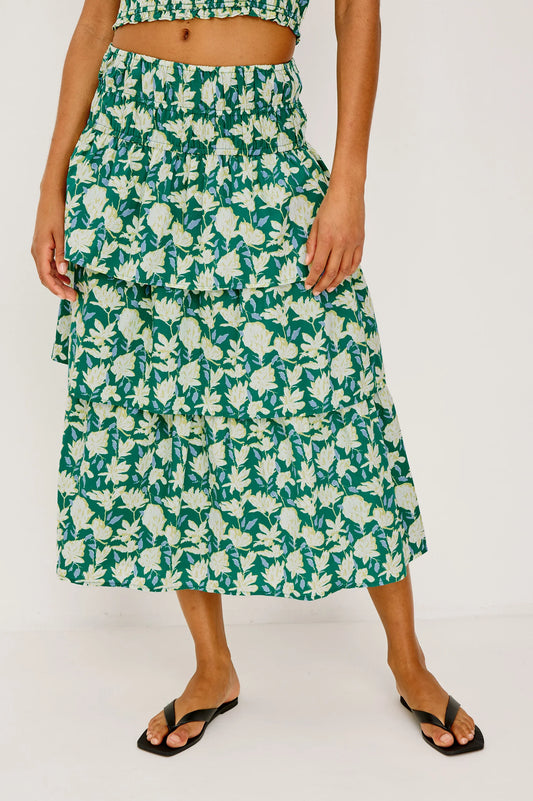 Belle Skirt - Green Mayflower