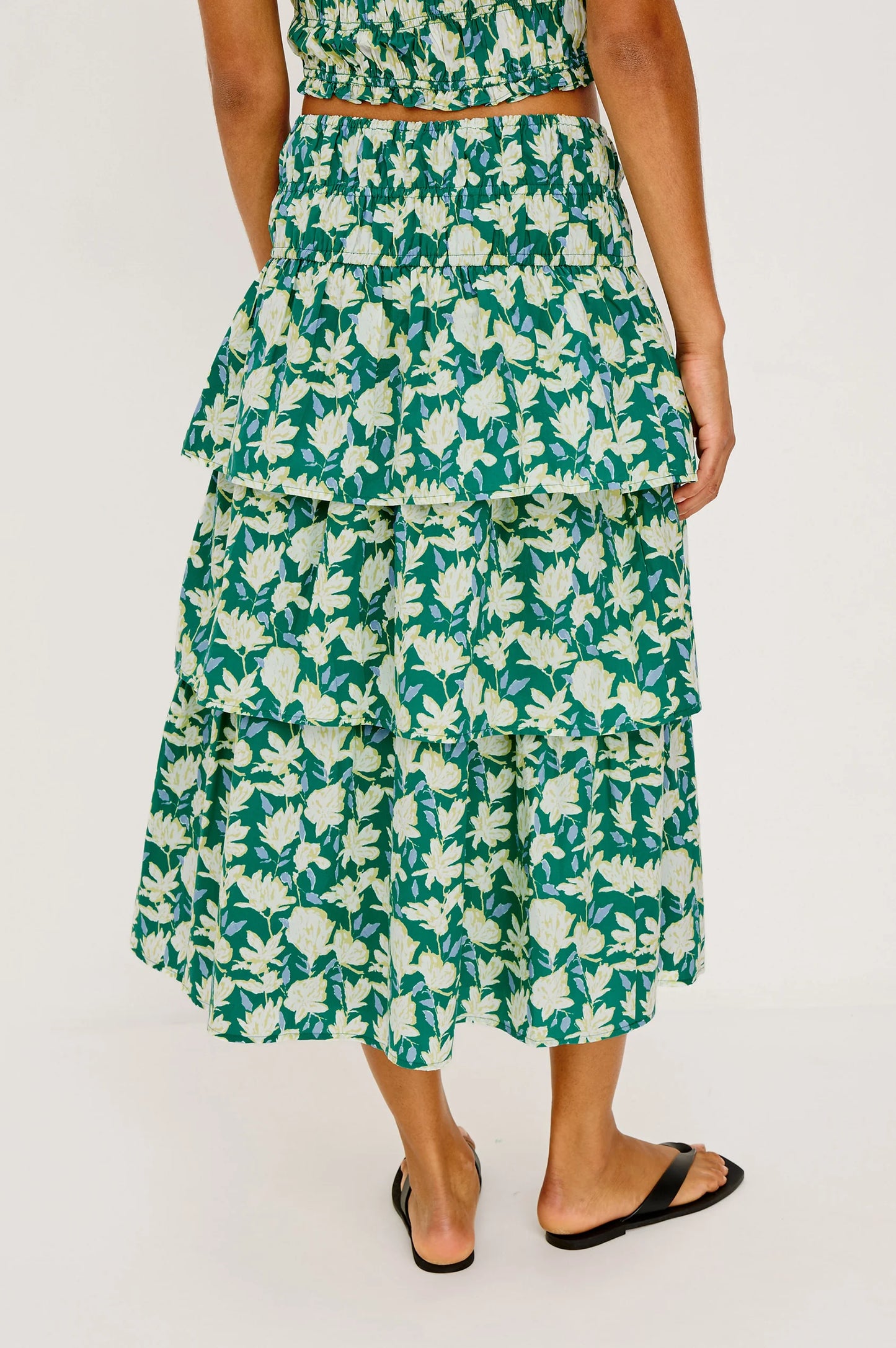 Belle Skirt - Green Mayflower