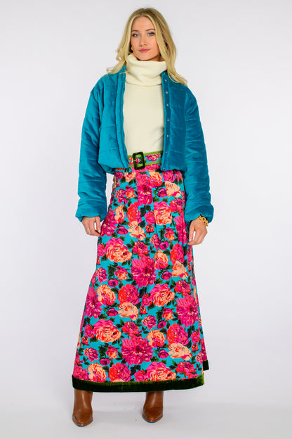 Frankie Bomber in Solid Turquoise