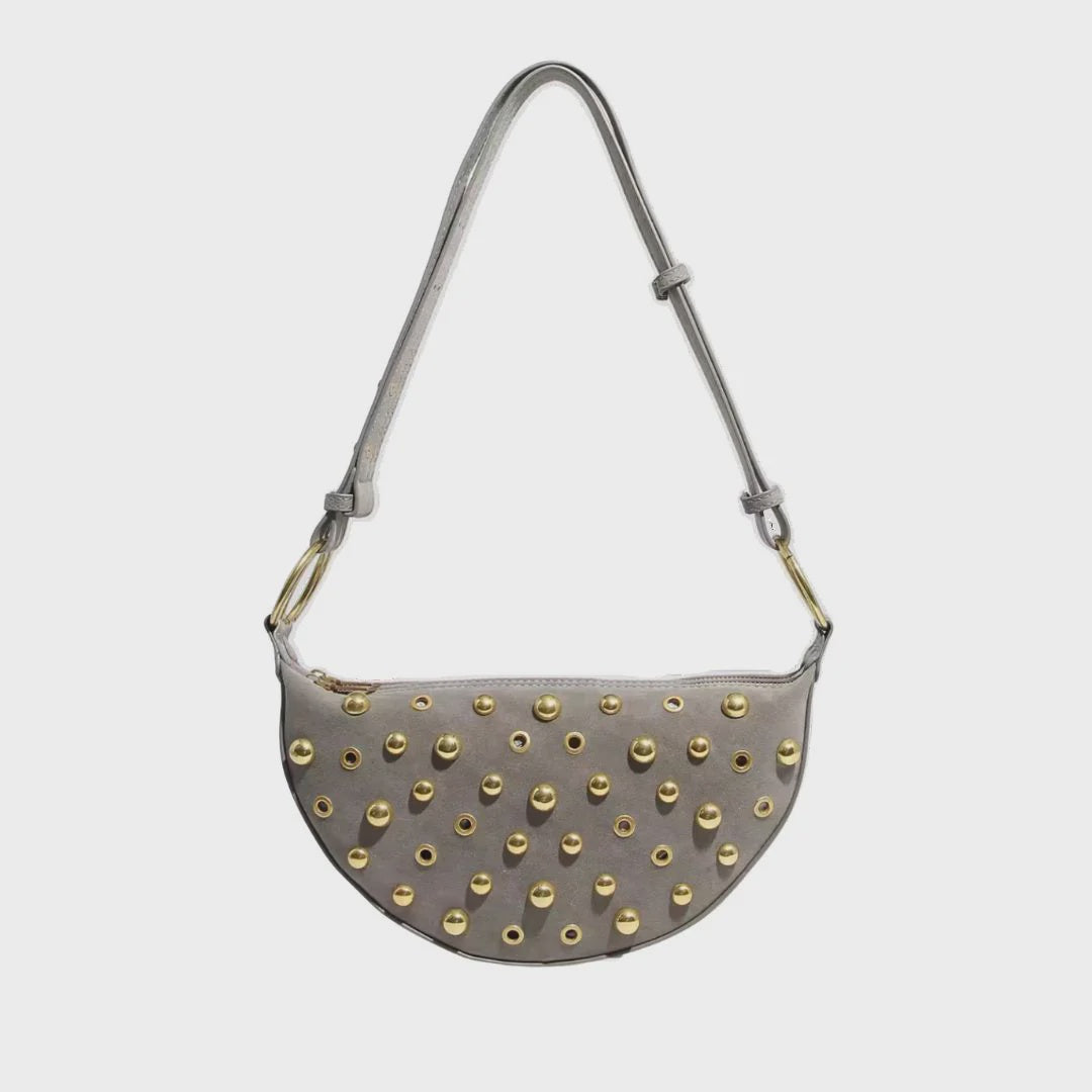 Sloane Studded Bag - Gray