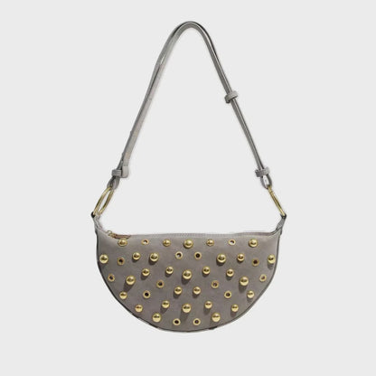 Sloane Studded Bag - Gray