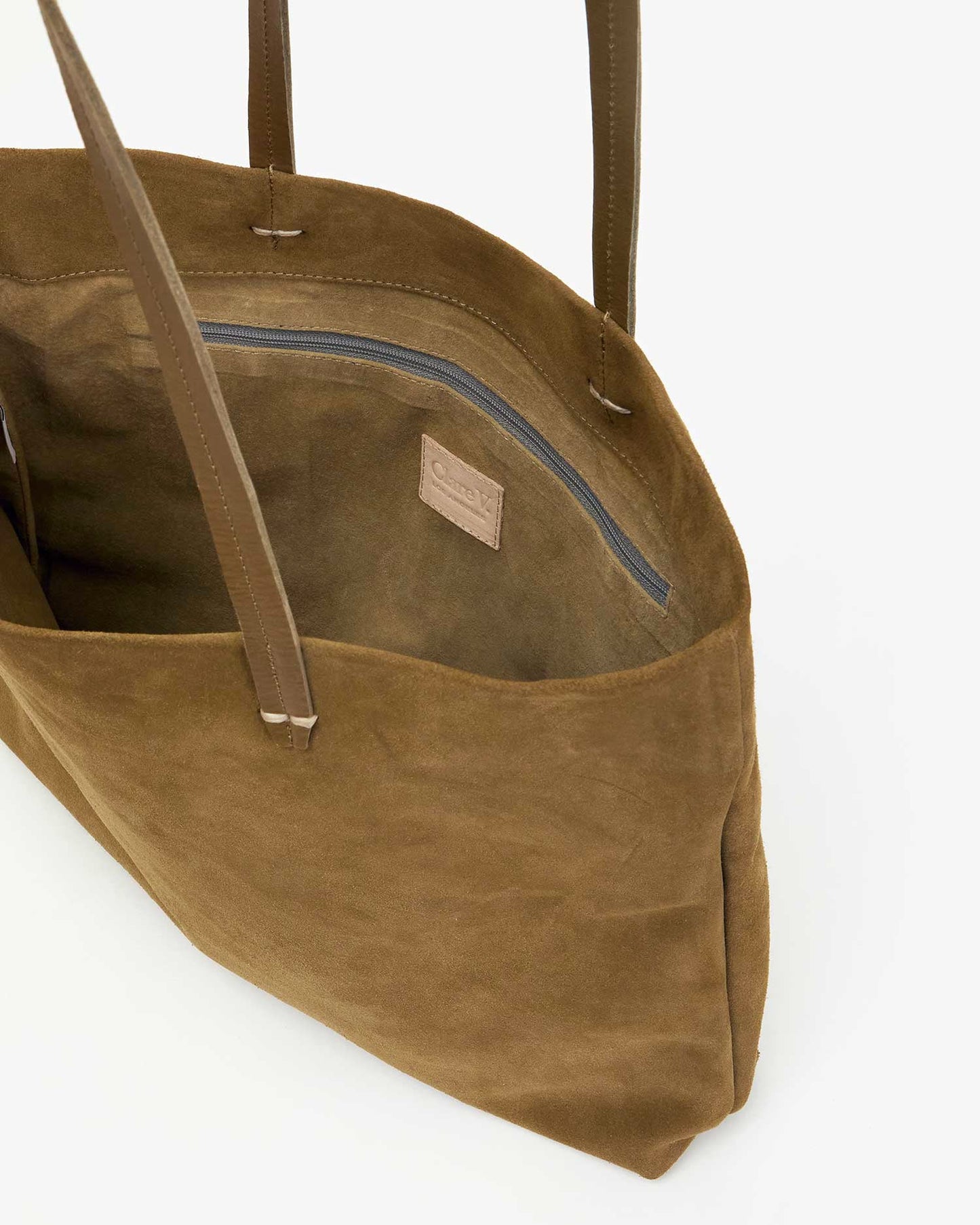 Bande Tote - Oat Suede