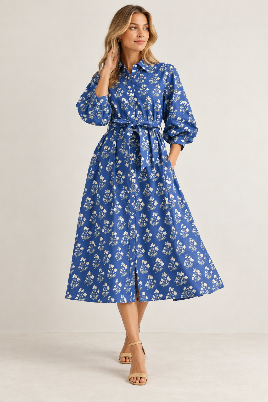 Charlotte Floral Midi Dress