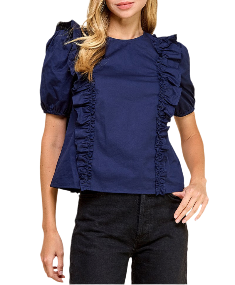 Abbie Ruffle Blouse