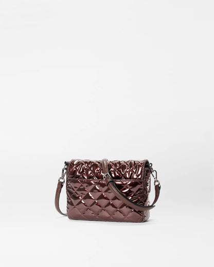 Bordeaux Lacquer Small Crosby Lock Crossbody