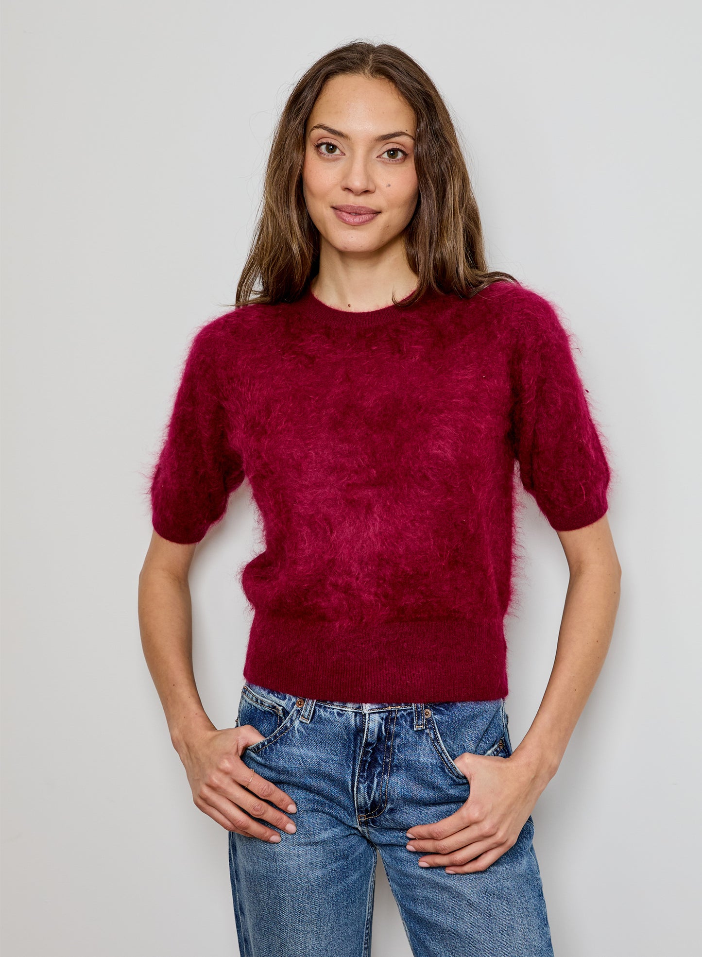 Winetasting Brushed Cashmere Sweater - Barolo