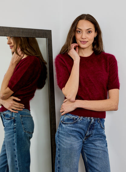 Winetasting Brushed Cashmere Sweater - Barolo