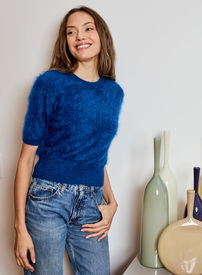 Winetasting Cashmere Crewneck Sweater - Midnight