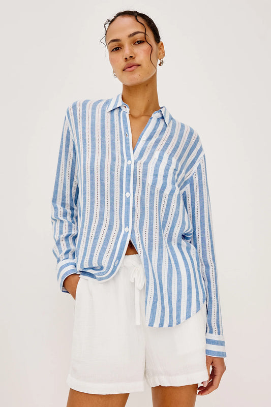 Charli Shirt - Atlantis Stripe