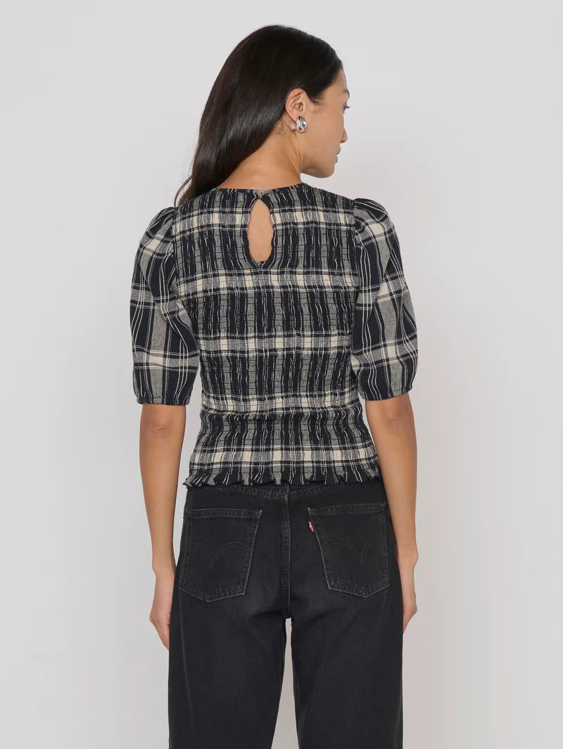 Cheryl Top - Plaid Rigato