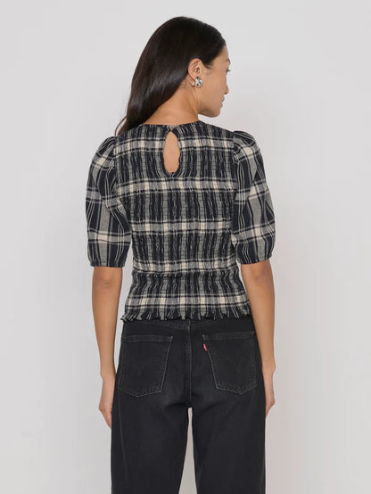 Cheryl Top - Plaid Rigato