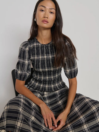 Cheryl Top - Plaid Rigato