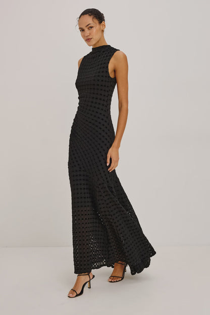 Cosmos Dress - Black Checkerboard