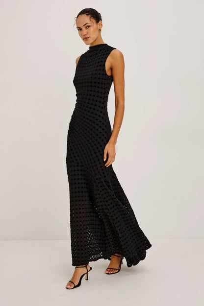 Cosmos Dress - Black Checkerboard