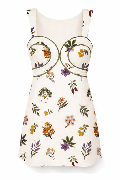Callie Botanical Mini Dress