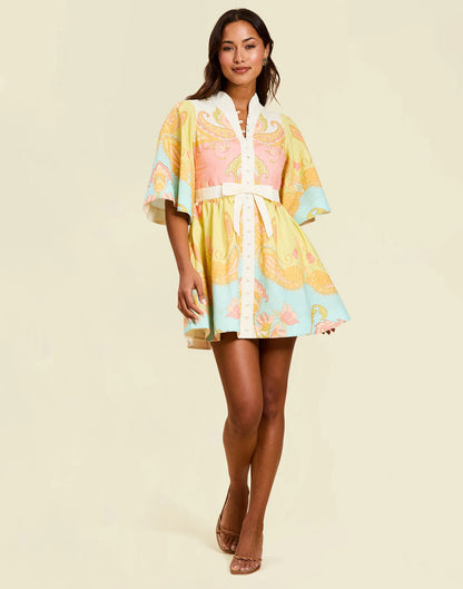 Carmen Mini Dress - Venetian Paisley