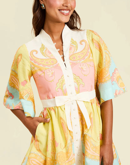 Carmen Mini Dress - Venetian Paisley