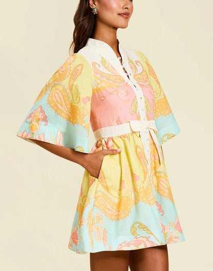 Carmen Mini Dress - Venetian Paisley