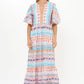 Flirty V-Neck Maxi - Casablanca Multi