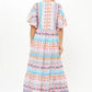 Flirty V-Neck Maxi - Casablanca Multi