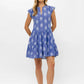 Roll Sleeve Dress - Chatham Blue