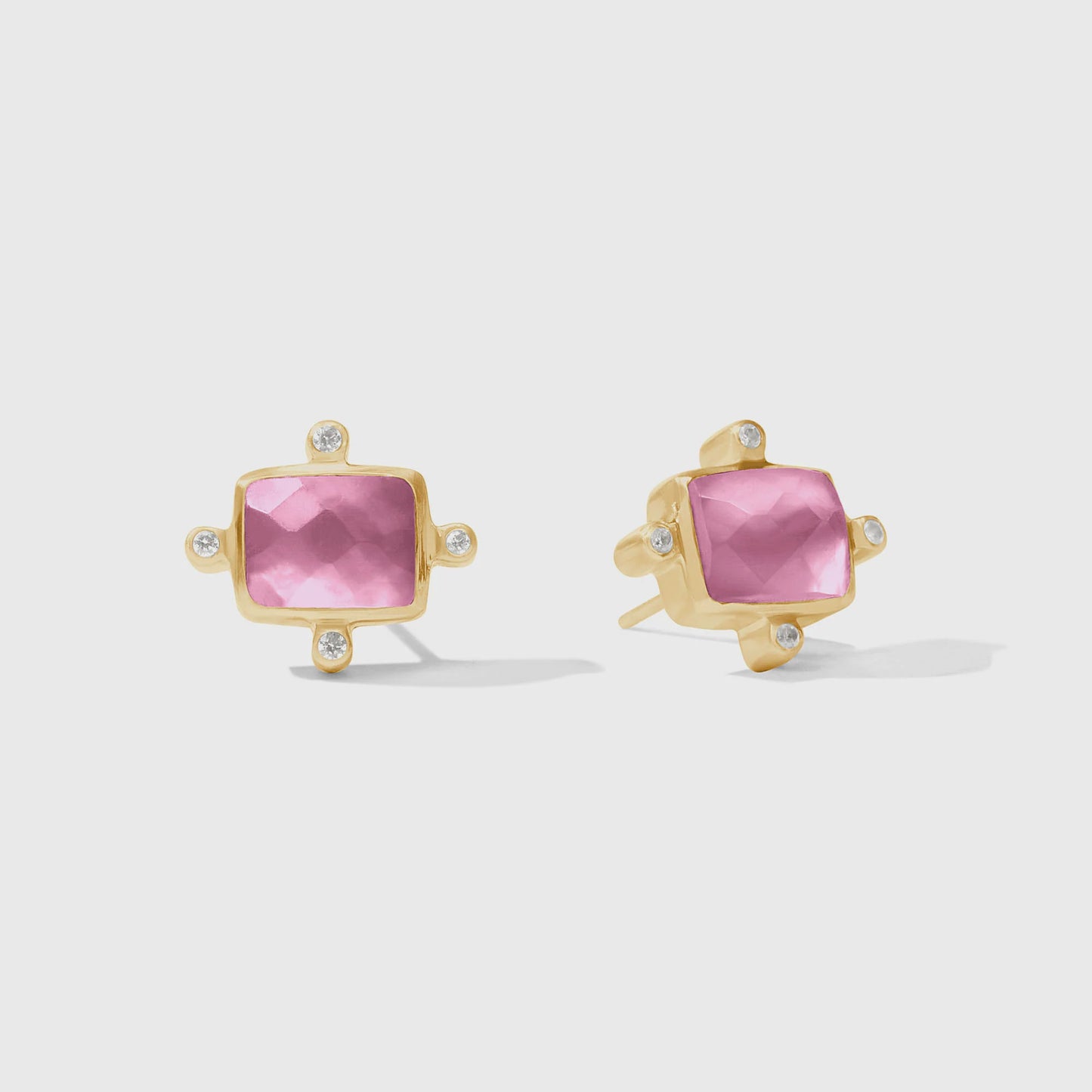 Clara Stud - Iridescent Tourmaline Pink