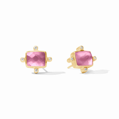 Clara Stud - Iridescent Tourmaline Pink