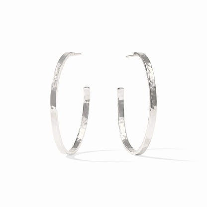 Crescent Hoop - Silver