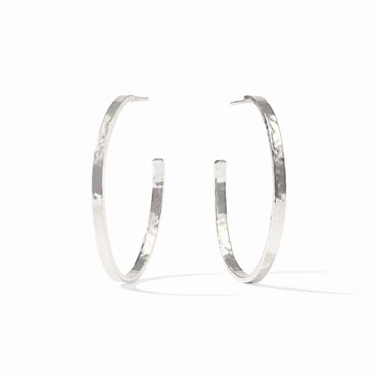 Crescent Hoop - Silver