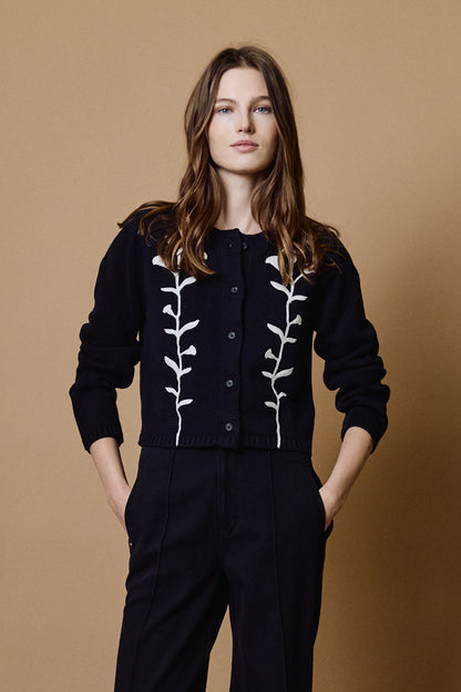 Samantha Sweater - Black Ivory