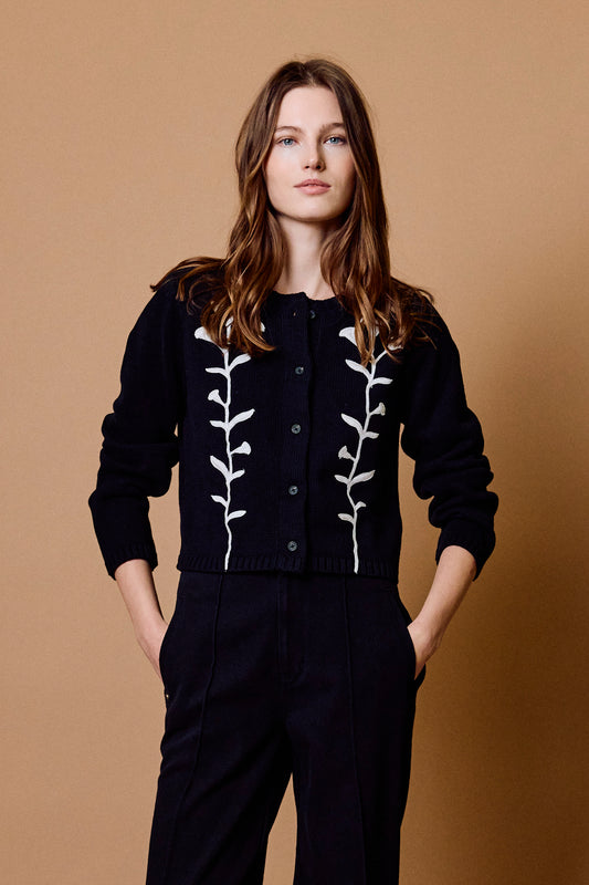 Samantha Sweater - Black Ivory