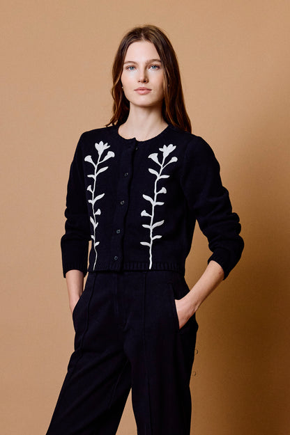 Samantha Sweater - Black Ivory