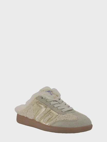 Easter Fl in Butter Gold Backless Sneakers