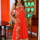 Annalisa Dress in Indian Flower Poppy