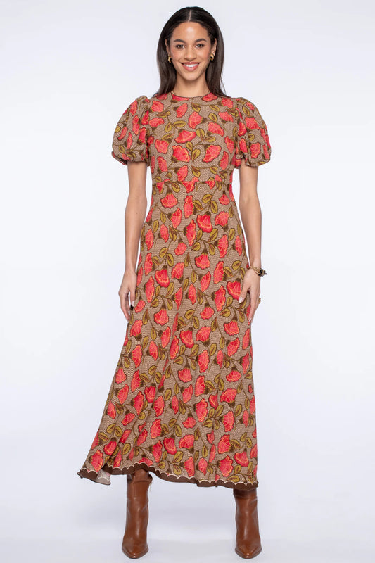 Deidre Dress in Fan Toss