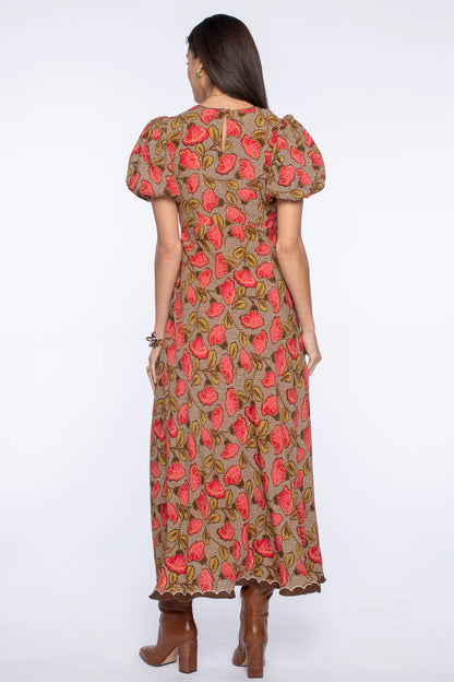Deidre Dress in Fan Toss